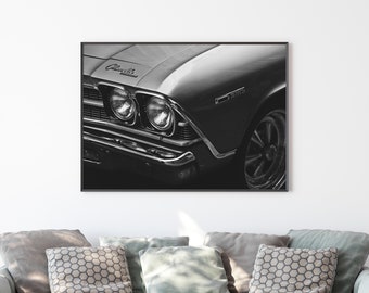 Muscle Car Poster, Classic Chevelle Monte Carlo, 70's cinematic look, Fine Art Photography, Gift Idea for Him, Vintage Car Poster