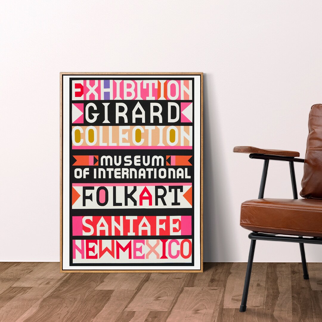 Alexander Girard Rare Exhibition Poster 1981 Santa Fe New Etsy