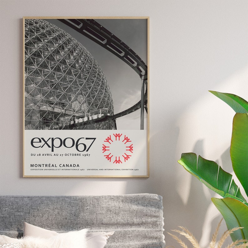 Expo 67 Wall Art, 1967 Montreal International Exhibition Art Print, Original and Unique Poster that you won't find anywhere else image 5