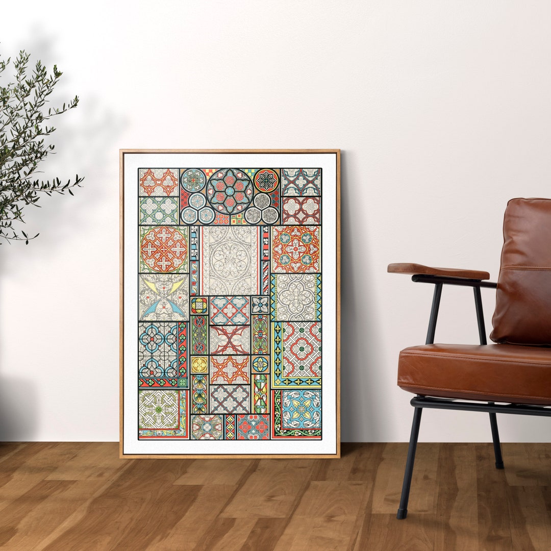 Medieval Art Print, Middle Ages Lithograph, 1885 Vintage Reproduction