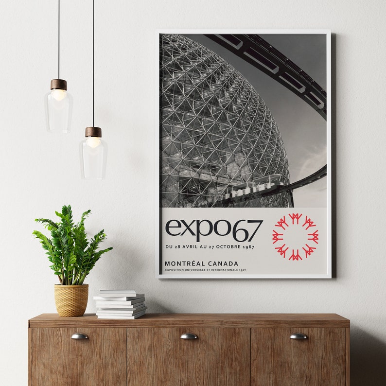Expo 67 Wall Art, 1967 Montreal International Exhibition Art Print, Original and Unique Poster that you won't find anywhere else image 4