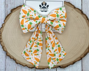 Easter Dog Sailor Bow, Carrot Dog Sailor Bow, Flower Dog Sailor Bow, Sailor Dog Bow, Dog Sailor Bow, Cute Sailor Dog Bow,Girl Dog Sailor Bow