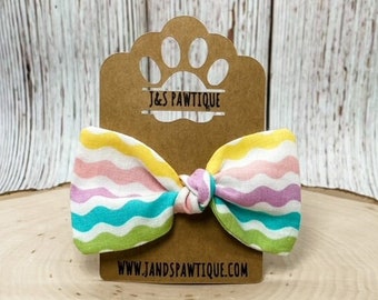 Rainbow Hair Bow, Spring Hair Bow, Dog Hair Bow Clip, Dog Hair Bow, Dog Bow, Girl Dog Bow, Toddler Bow, Hair Bow, Cute Hair Bow