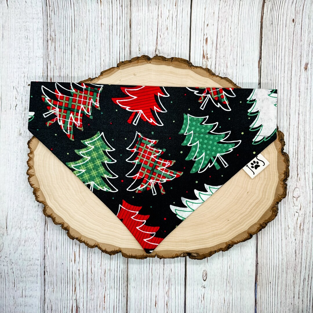 Christmas Tree Dog Bandana Christmas Dog Bandana Dog Etsy