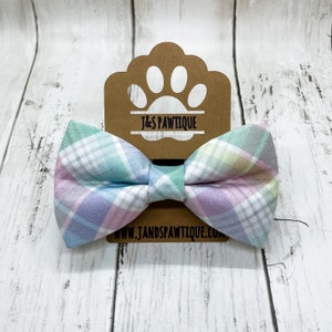 Easter Dog Bow Tie, Plaid Dog Bow Tie, Dog Bowtie, Dog Bow Ties, Dog Bow Tie, Pet Bow Tie, Bow Tie, Cute Dog Bow Tie, Fun Dog Bow Tie