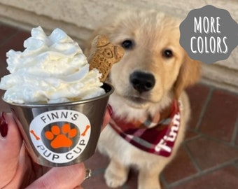 Mini Pup Cup, Pup Cup, Personalized Pup Cup, Reusable Stainless Pup Cup, Dog Treat, Puppucino, Puppucino Cup, Starbucks Puppucino, Dog Gift