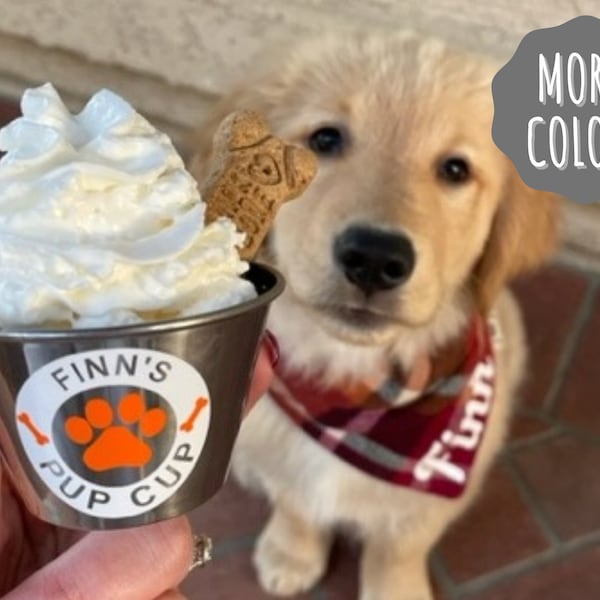 Mini Pup Cup, Pup Cup, Personalized Pup Cup, Reusable Stainless Pup Cup, Dog Treat, Puppucino, Puppucino Cup, Starbucks Puppucino, Dog Gift