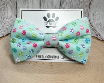 Easter Dog Bow Tie, Easter Egg Dog Bow Tie, Dog Bowtie, Dog Bow Ties, Dog Bow Tie, Pet Bow Tie, Bow Tie, Cute Dog Bow Tie, Fun Dog Bow Tie