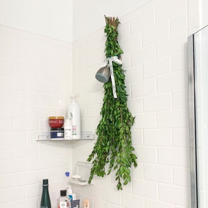 Myrtle Shower Bunch | Hanging Ribbon Included | Unique Evergreen Flower Cutting | Fresh and Real | Gift Bouquet