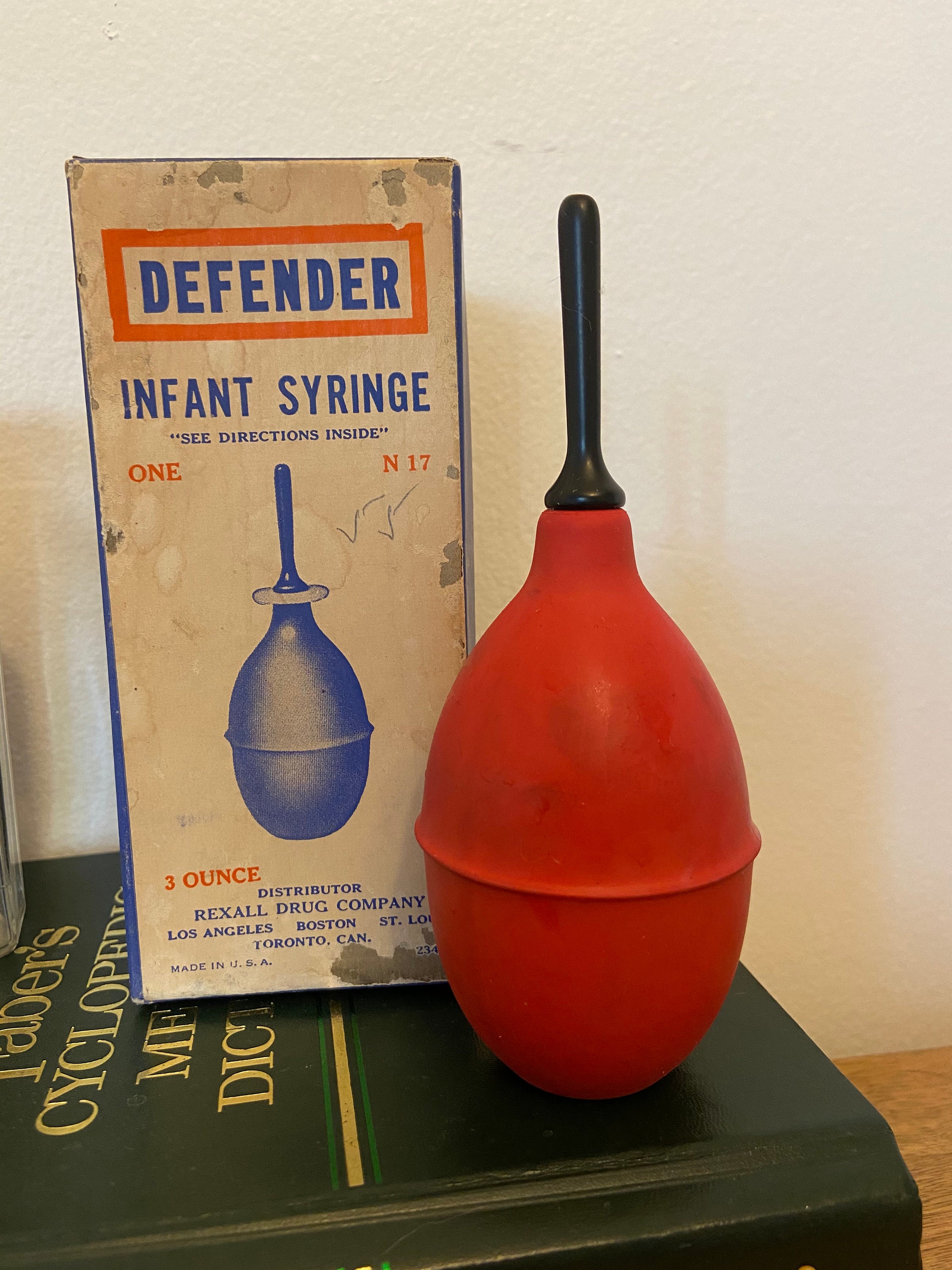 Vintage Defender Rexall Infant Syringe 3oz Medical Antique Etsy