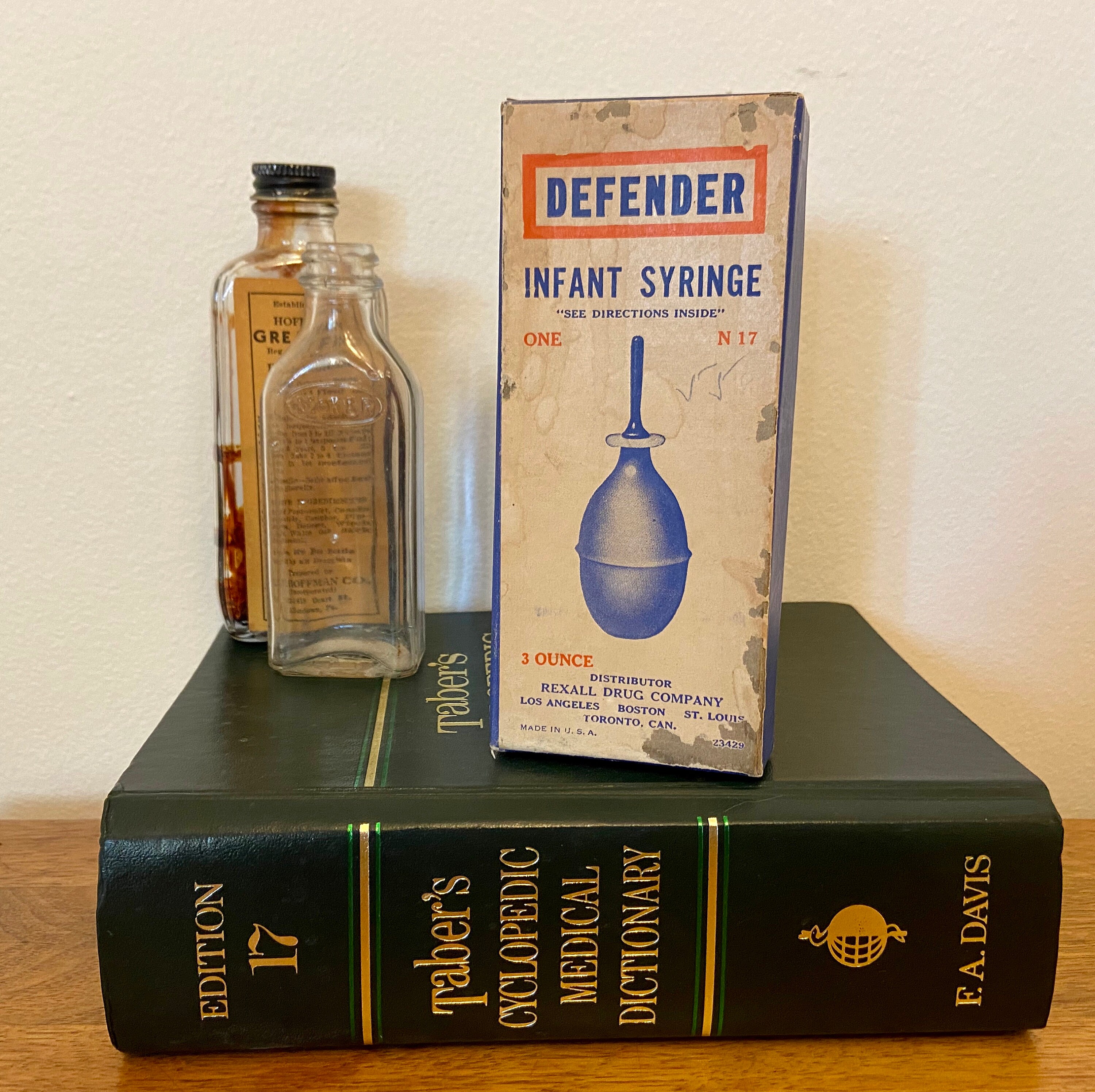 Vintage Defender Rexall Infant Syringe 3oz Medical Antique Etsy