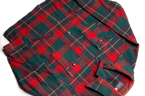 Vintage Pendleton Woolen Mills Red Green Navy Blu… - image 3