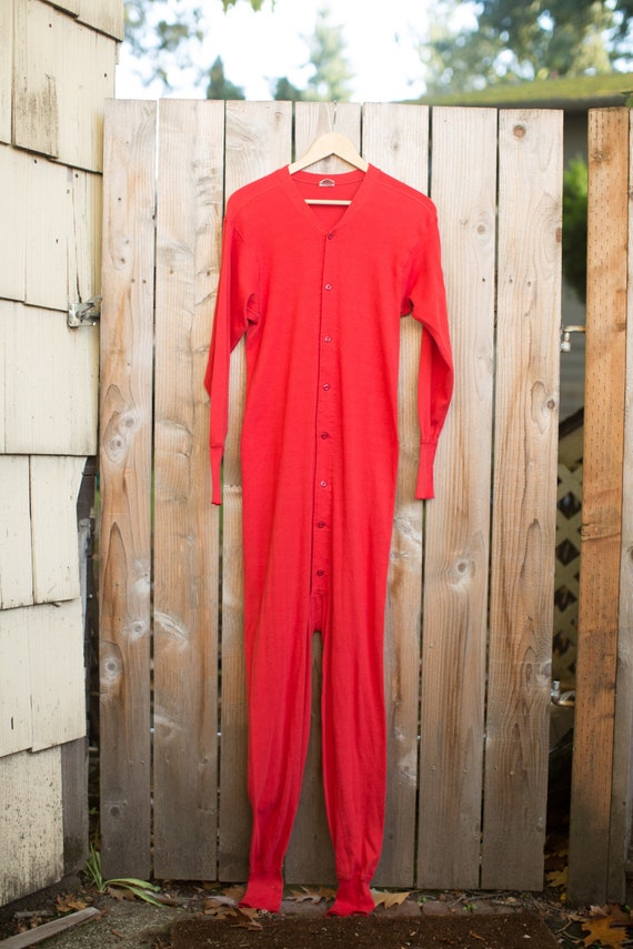old fashioned onesie long john pajamas