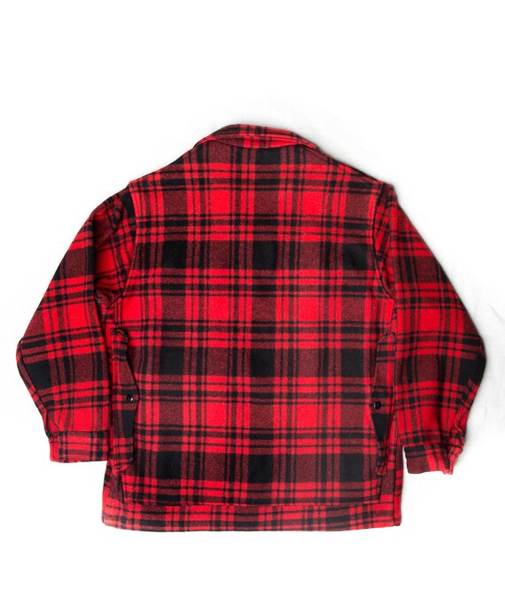 Vintage Pendleton Woolen Mills Red & Black Plaid … - image 5