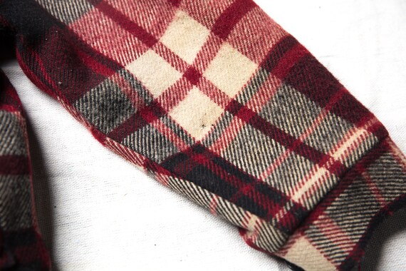 Vintage 1970's Woolrich Red Black Cream Plaid Jac… - image 3