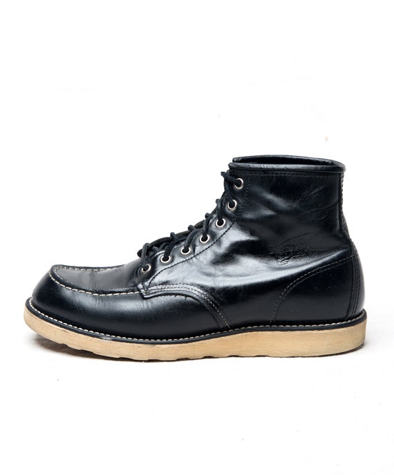 Red Wing 8179 Black Work Mock Toe Boots Made in USA 9.5 D - Etsy