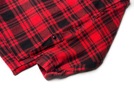 Vintage Pendleton Woolen Mills Red & Black Plaid … - image 6