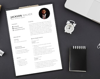 Editable CV Resume Template Professional Resume Template. Minimalist Executive Cv CANVA template free. Resume Curriculum Vitae Template