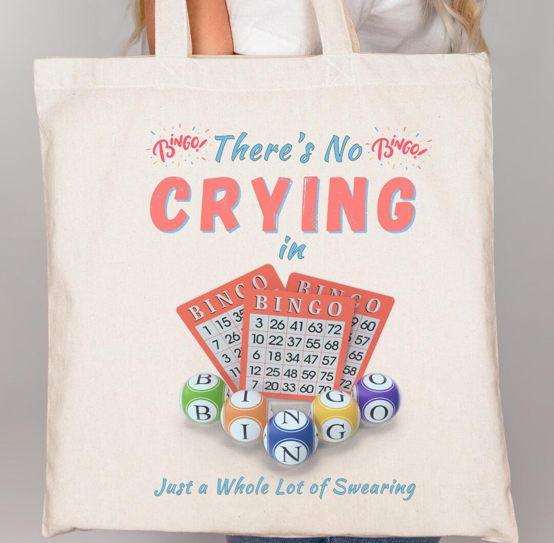 Bingo Player Tote Bag, Birthday Gift for Bingo Lover, Bingo Organizer ...