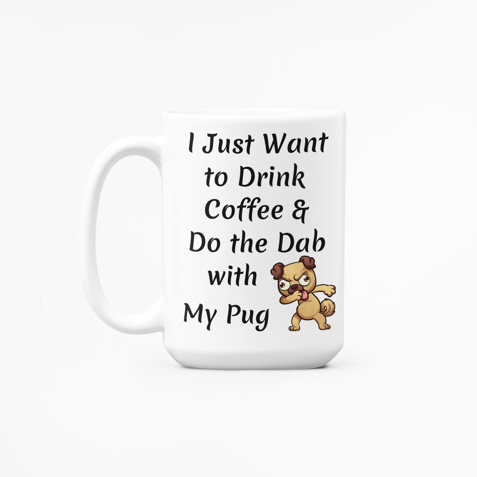 Mops Kaffeebecher ich will nur Kaffee trinken und tun die Etsy