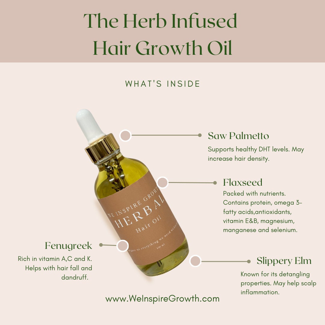 Herbal Hair Growth Oil EXTREME Hair Growth Herb Infused Hair Oil All