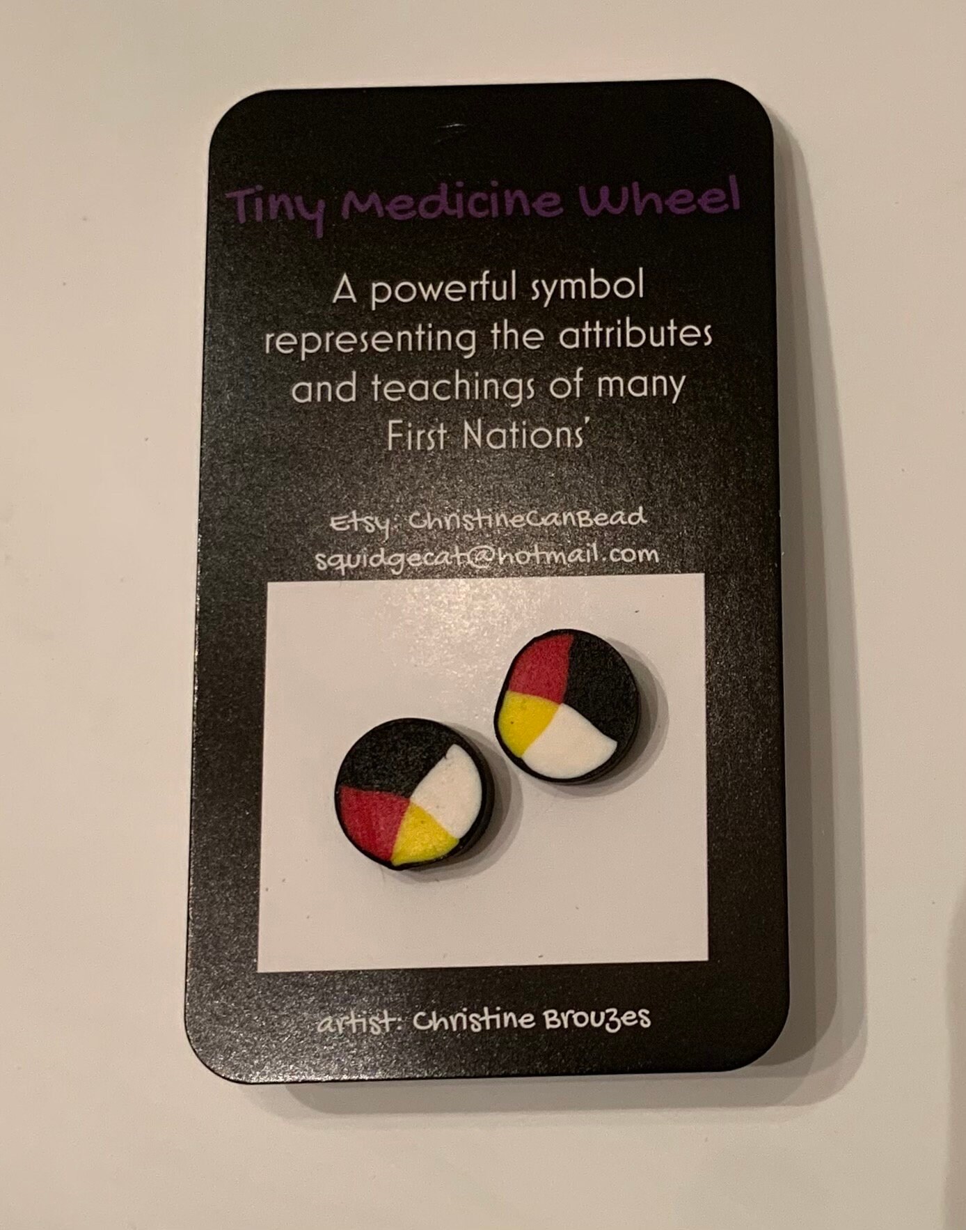 WINZIGE Medizinrad Ohrringe