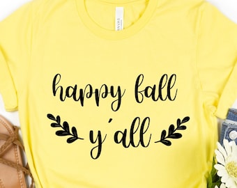 Happy Fall Yall svg, Fall svg, Happy Fall Y'all svg, Fall Shirt svg, Fall svg Files, Autumn svg, instant download