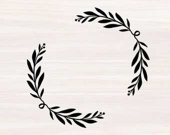Download Half Wreath Svg Etsy