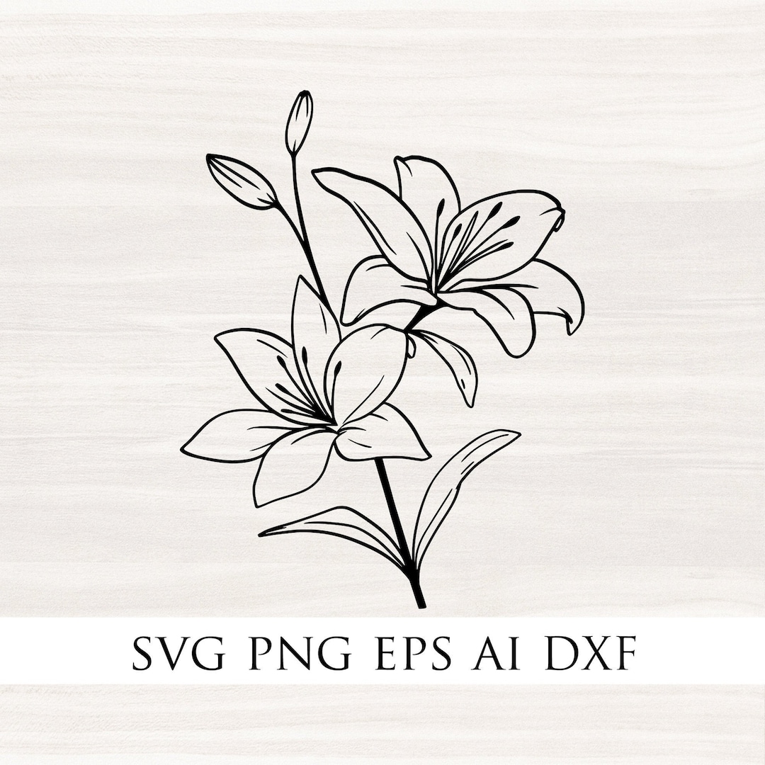 LILY FLOWER SVG, Lily Svg, Lily Flower, Flower Svg, Callalily Flower ...