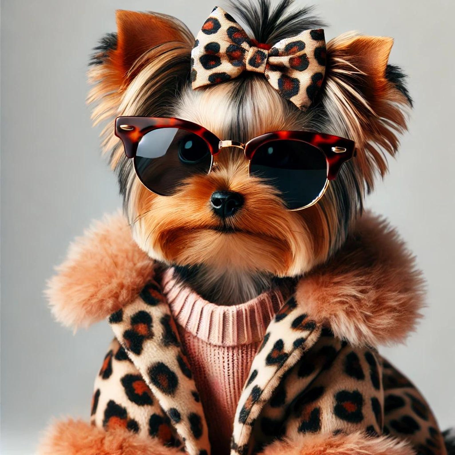 Yorkie, Puppy, Leopard, Bow,sunglasses Digital Download - Etsy
