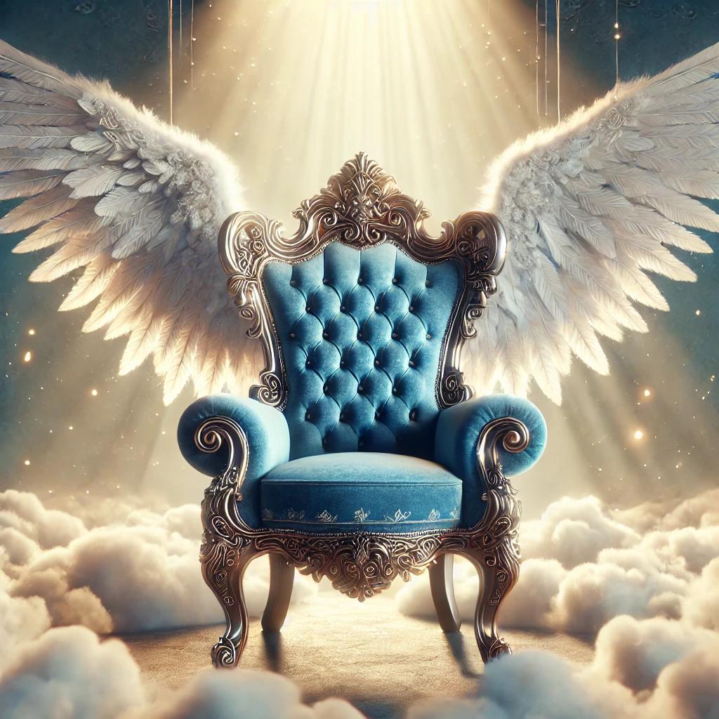 Angel Wings Blue Chair Jpeg - Etsy