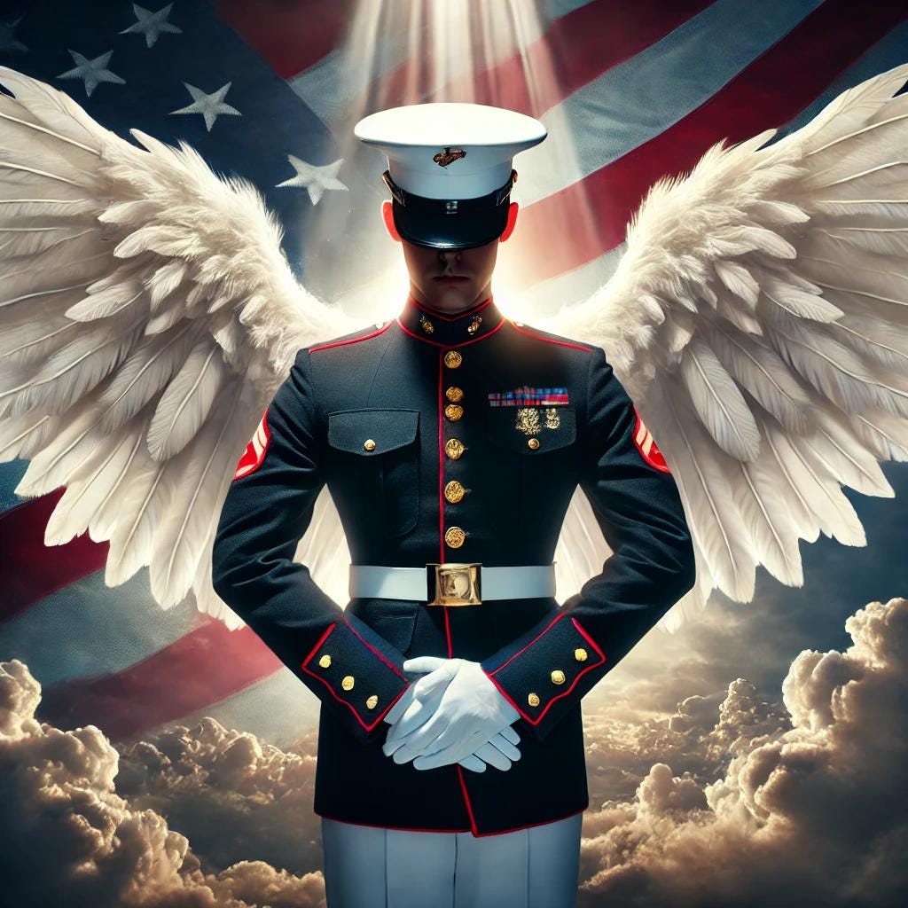 Marine Angel Wings, Memorial, Heaven, Rip - Etsy