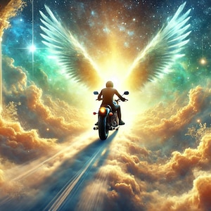 Motorcycle memorial highway to heaven