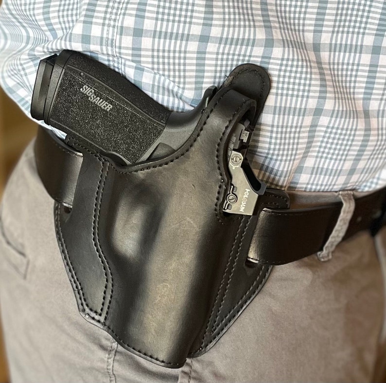 Sig Sauer P365 X Macro OWB Leather Holster with Etsy