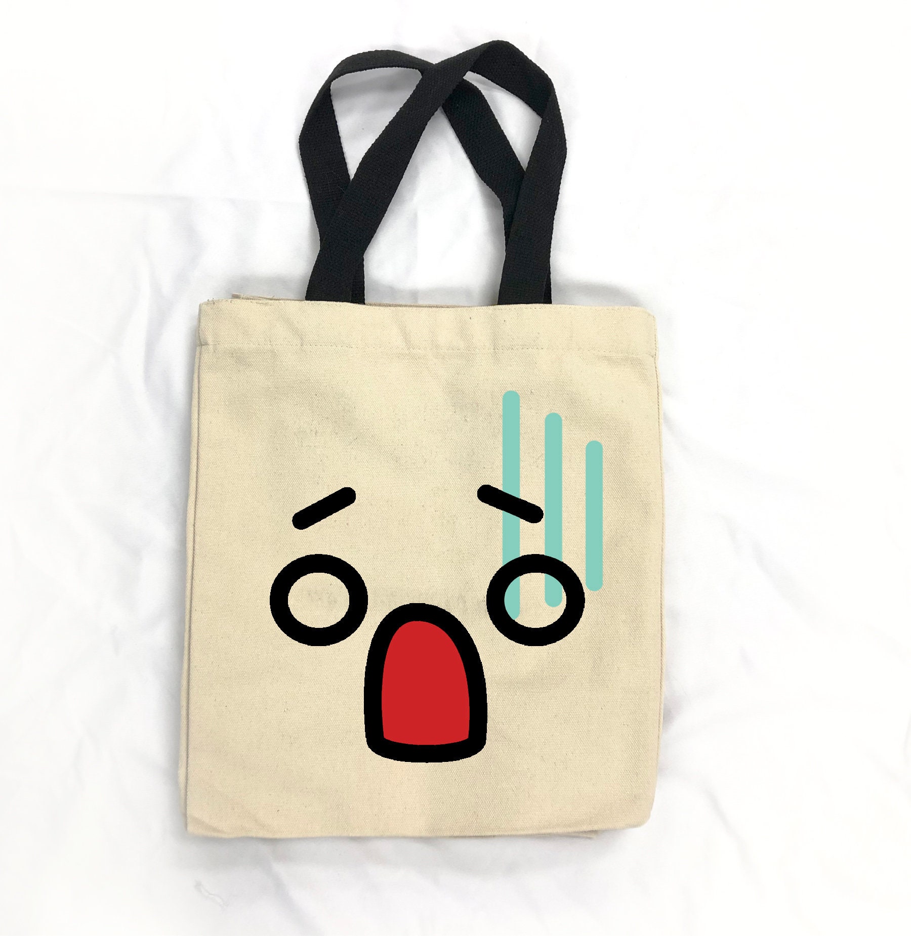 Cute Emoji Tote Bags / Kids Tote Bags / Jumbo size Canvas Tote Etsy 日本