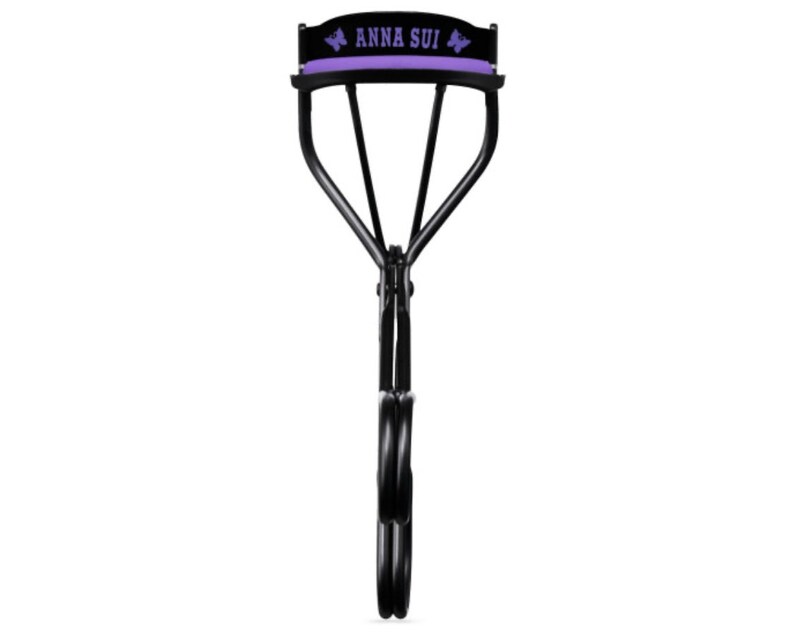 Anna Sui Limited Edition Beauty Essentials Aqua Tray Hairbrush Mirror Eyelash Curler Toolkit Set Valentines Gift Butterfly Rose Motifs image 6