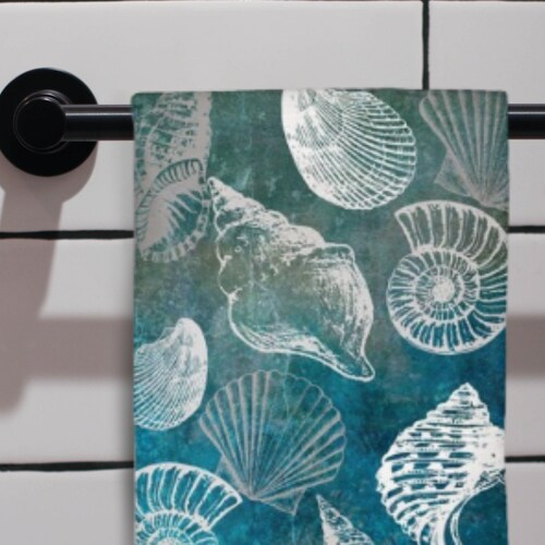 Starfish Coastal Bathroom Hand Towel Coastal Decor Etsy