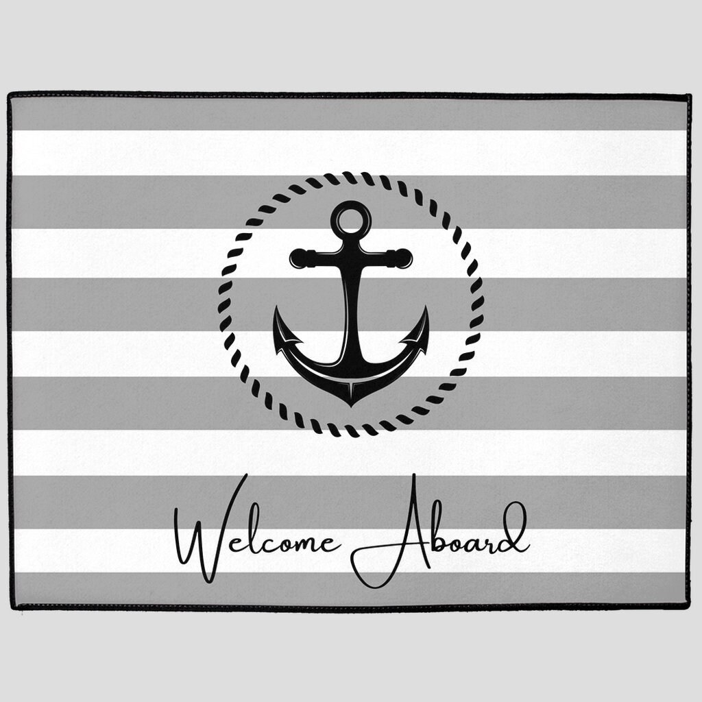 Personalized Mat Nautical Custom Doormat Boat Etsy