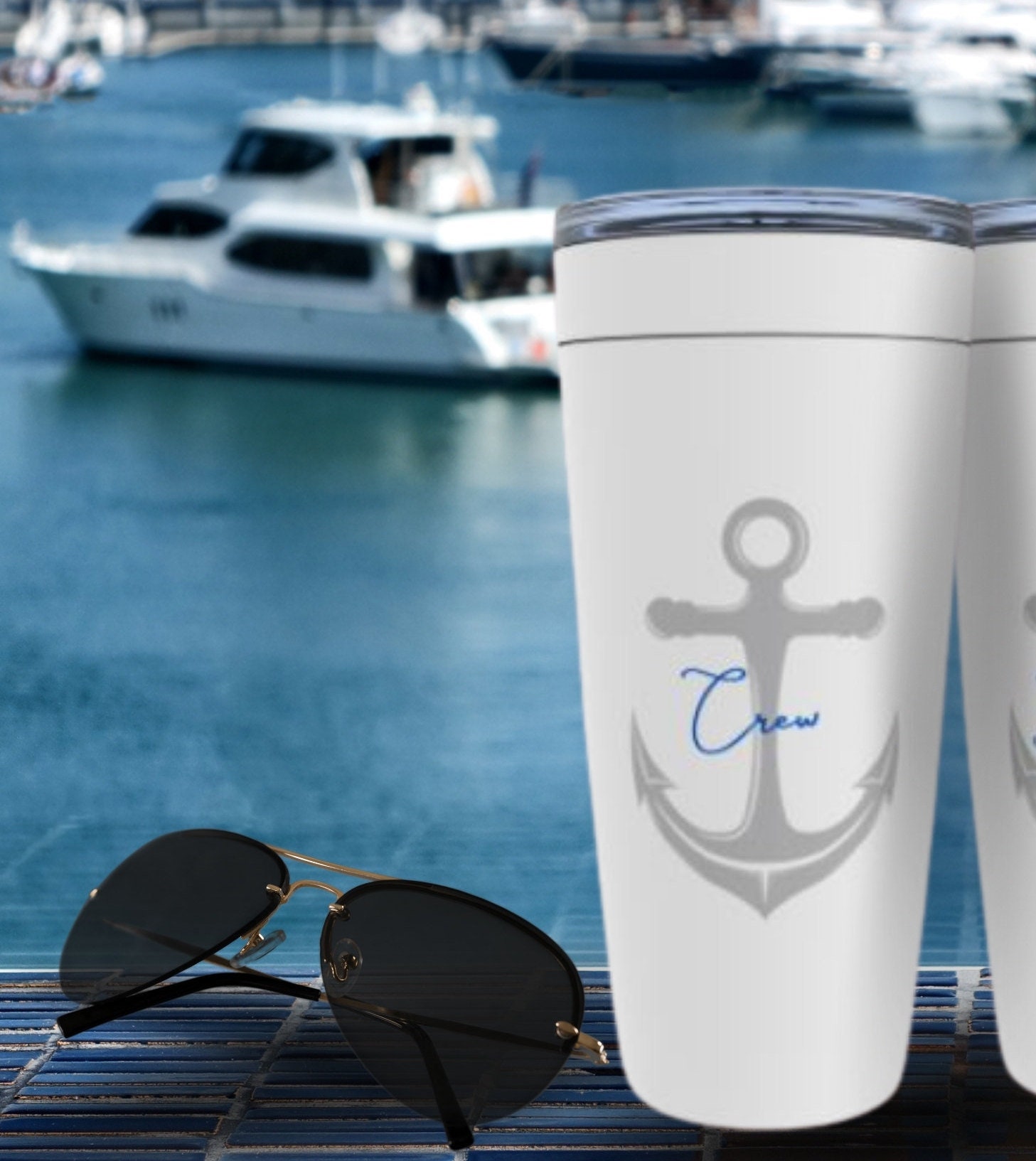 Nautical Gift Tumbler Captain's Crew Boat Gift for Him Etsy