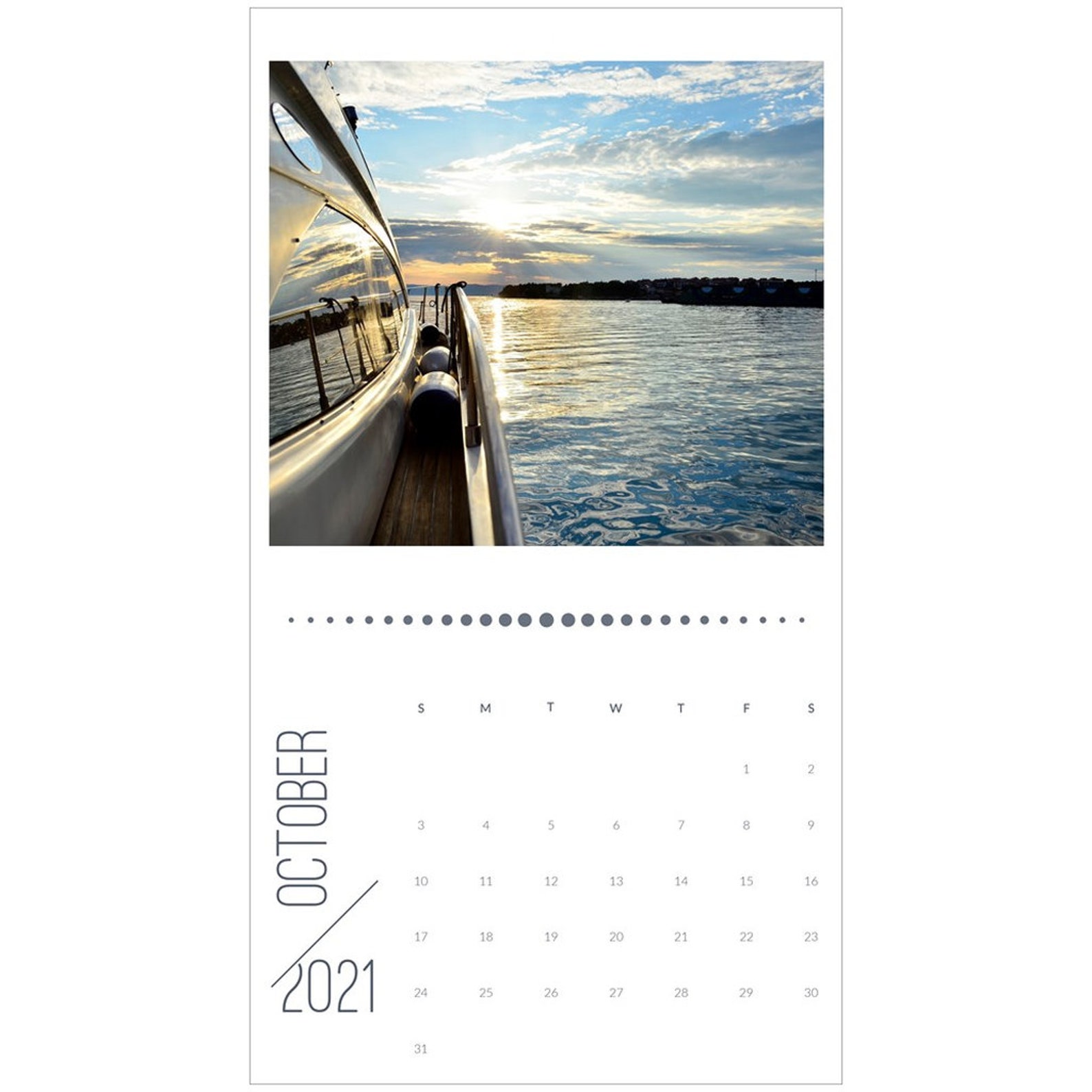 Yachting Calendar 2021 Wall Calendar Boat Gifts Boating | Etsy
