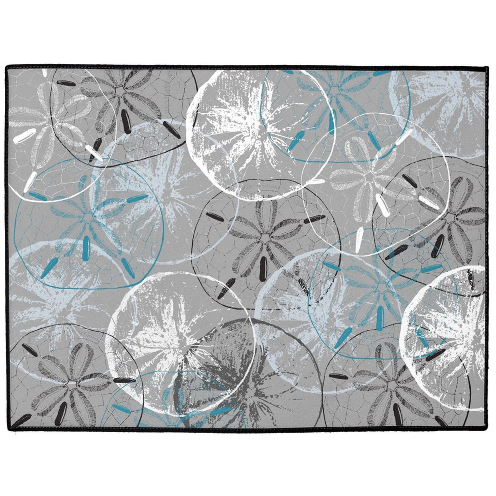 Coastal Door Mat Mat Sand Dollar Coastal Decor Indoor/outdoor