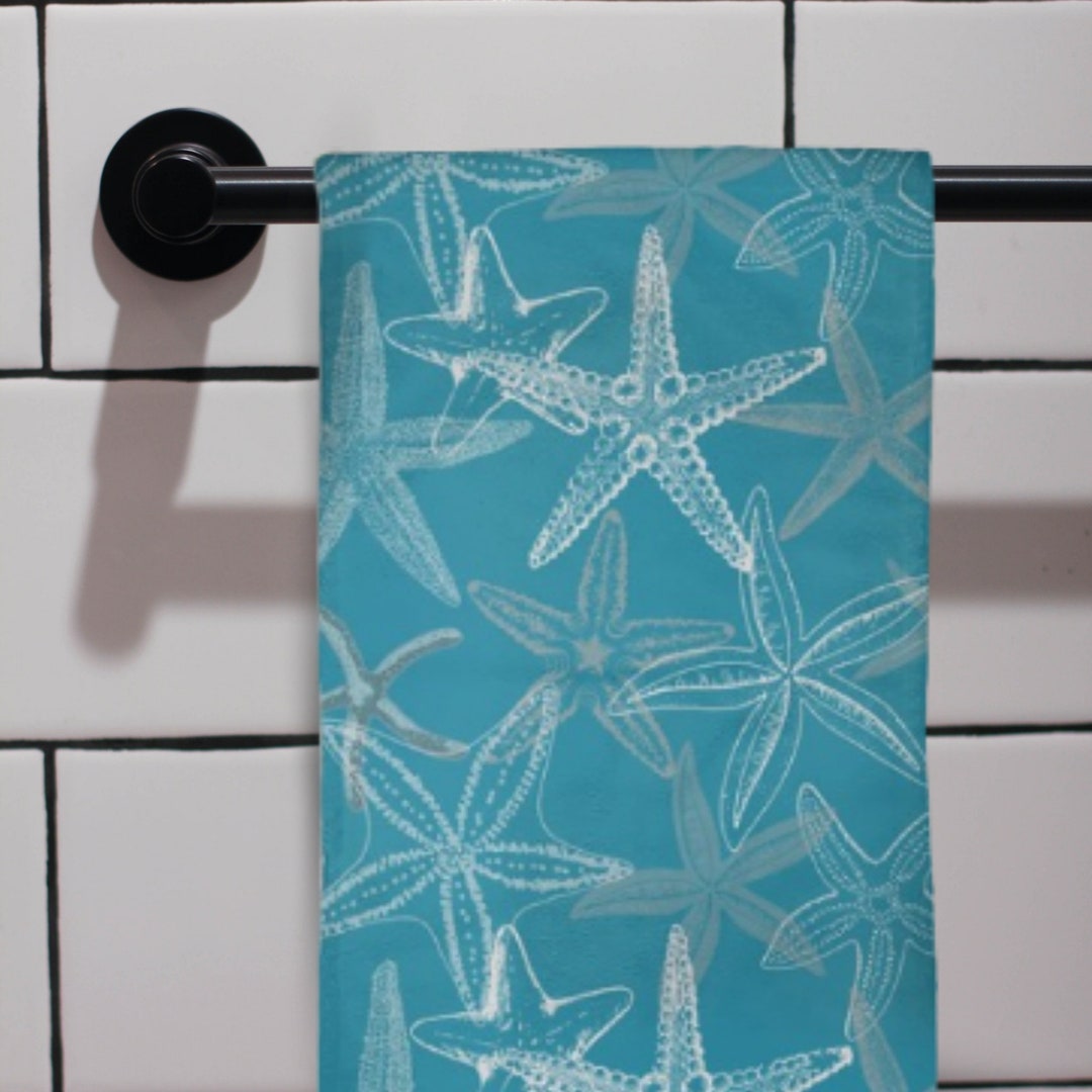 Seastar Coastal Bathroom Hand Towel | Coastal Decor | Bathroom Decor ...