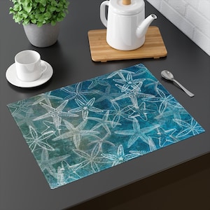 Coastal Starfish Cloth Placemats | Costal Dining | Beach House Decor and Gifts | 18x14