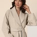 Womens Luxury Waffle Shawl Collar Robe With Piping Lightweight, Long ...