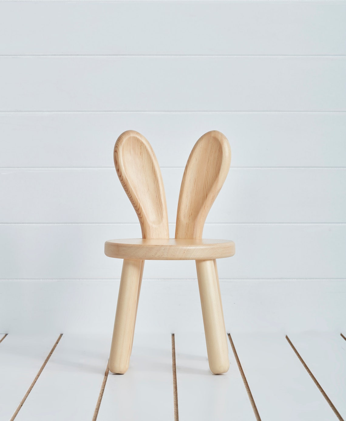 Rabbit Kids Chair 100 Handmade Wooden Bunny Etsy