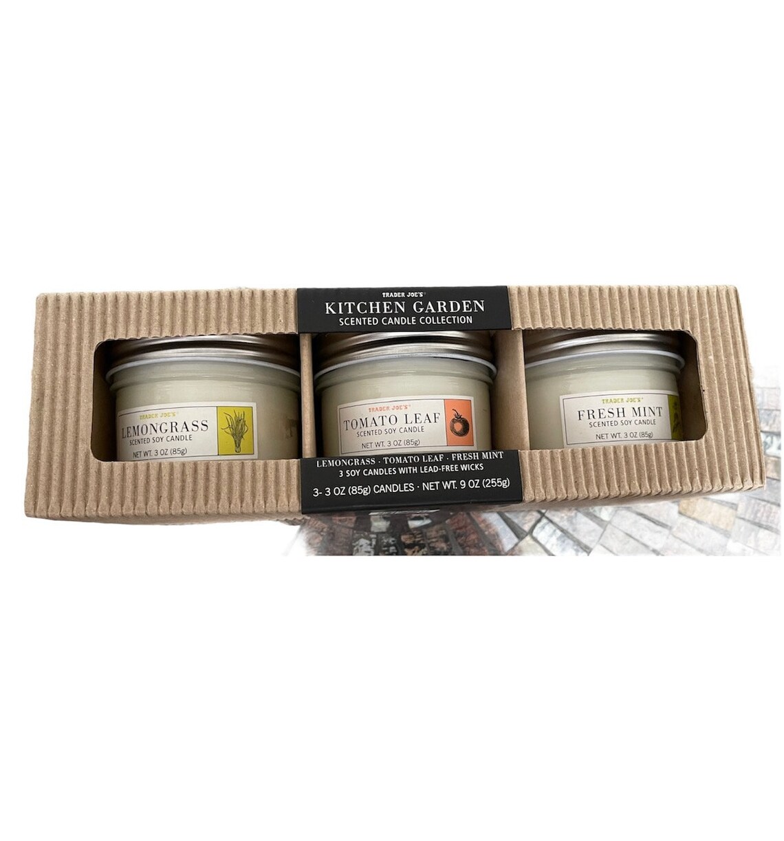 Trader Joes Kitchen Garden Scented Candle Collection Tomato Etsy