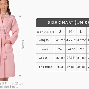 Womens Luxury Waffle Shawl Collar Robe with Piping Lightweight, Long, Ultra Soft Spa Sleepwear Bathrobe image 10