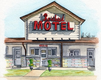 Rosebud Motel Print & Sticker