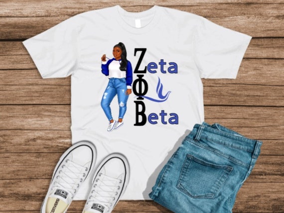 Womens Zeta Phi Blue White Beta Finer 1920 Phi Women's T-Shirt Womens Zeta Phi Blue White Beta Finer 1920 Phi Women's T-Shirt