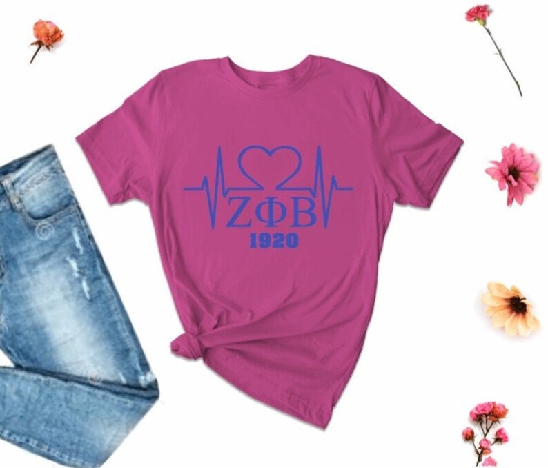 Zeta Phi Beta Valentine's Day Shirts Valentine's Etsy